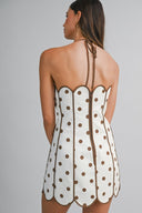 Dolce polka dot halter neck mini dress by DIEZYONCE