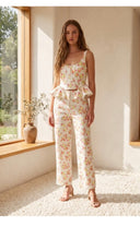 Fleur floral print camisole and pants set