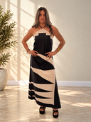 Solana – Printed Halter Maxi Dress
