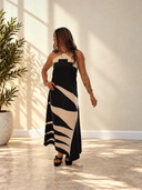 Solana – Printed Halter Maxi Dress