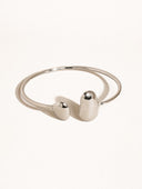 Maxie 18k non-tarnish thin round bracelet, alternate view 1
